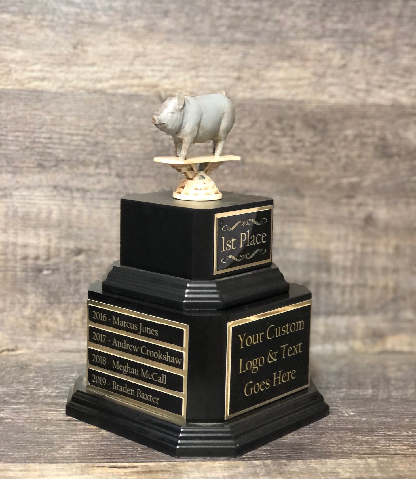 BBQ Trophy Perpetual Competition Cook Off Champion Trophy Best BBQ Trophy Pig Trophy Best Ribs Best Chicken Best Beef Trophy Award Winner