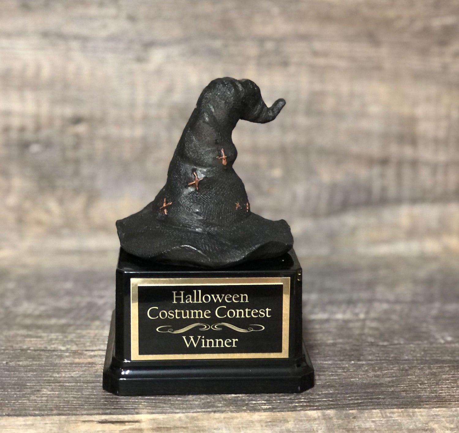 Halloween Trophy Witches Hat Best Costume Winner Pumpkin Carving Contest Pumpkin Trophy Witch Hat Halloween Decor Trunk or Treat Trophy