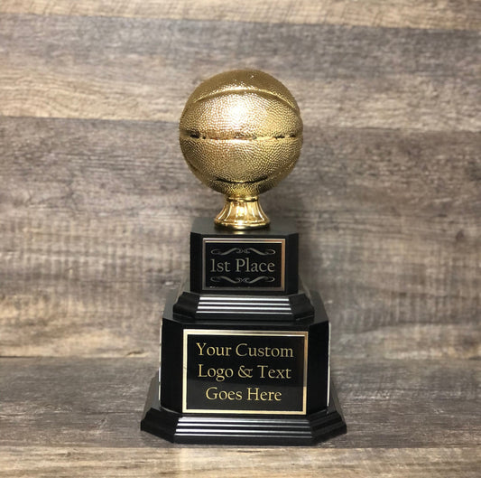 Basketball Trophy Basketball Madness Fantasy Trophy 6 or 12  Perpetual Trophy League Bracket Winner Fantasy Basketball Award Trophy