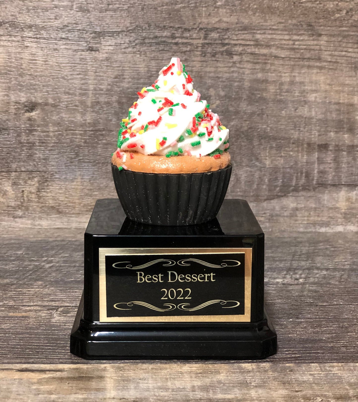 Cupcake Trophy Happy Birthday Gag Gift Best Dessert Bake Off Trophy Baking Competition Trophy Custom Distance Gift Funny Trophy Adult Humor