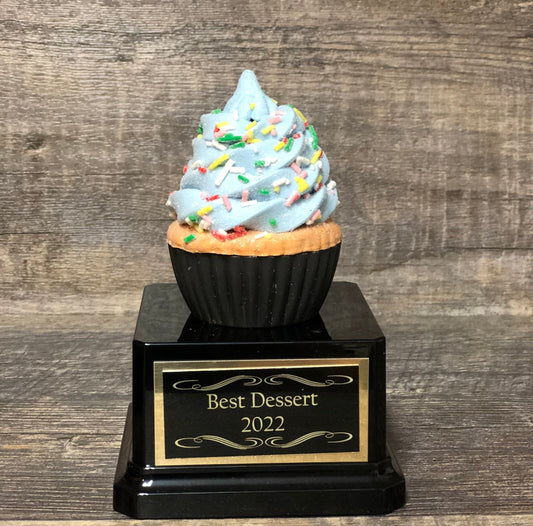 Cupcake Trophy Bake Off Trophy Baking Competition Trophy Birthday Gag Gift Happy Birthday Cupcake Dessert Trophy Funny Trophy Adult Humor