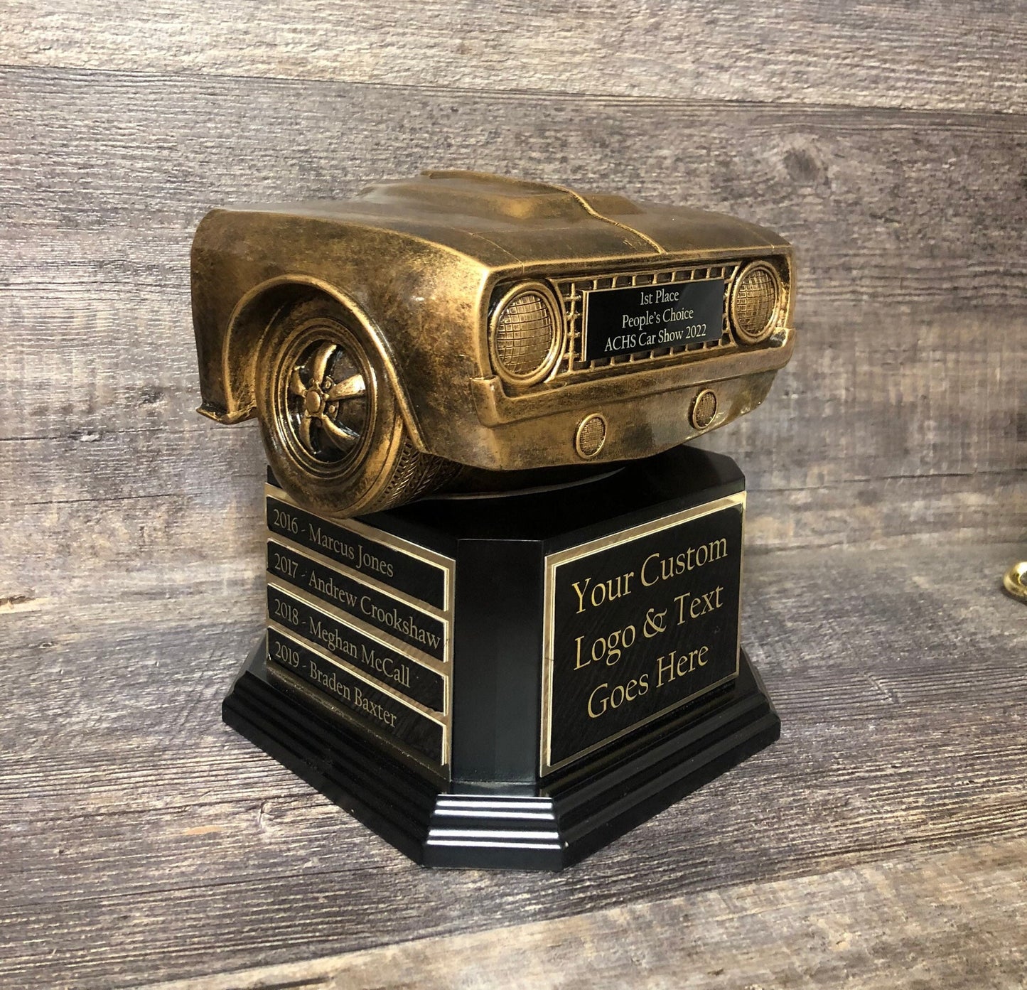 Car Show Trophy Perpetual Trophy Car Grill Hot Rod Racing Trophy Antique Gold Award Winner Best In Show Car Show Award Participant Trophy