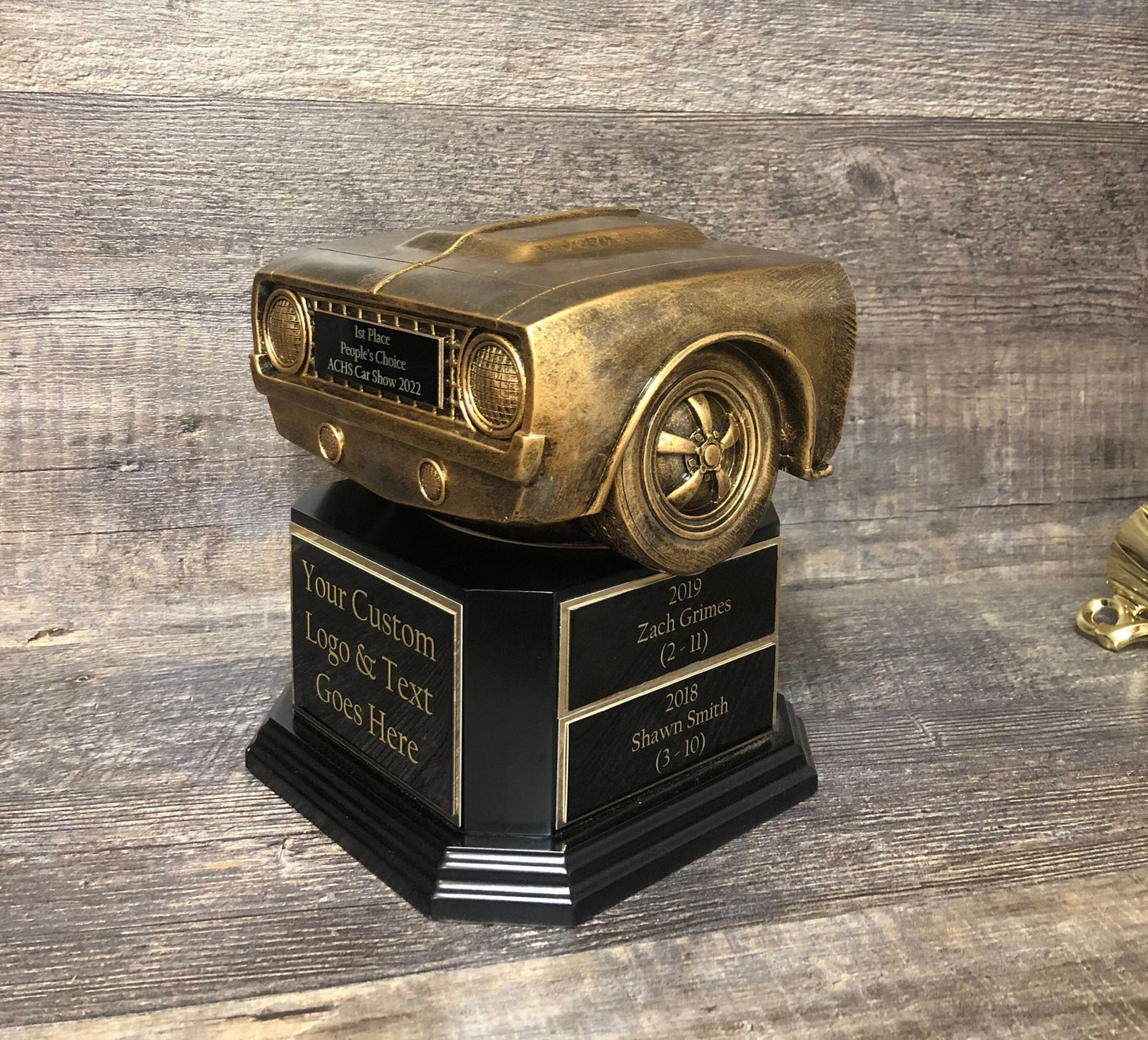 Car Show Trophy Perpetual Trophy Car Grill Hot Rod Racing Trophy Antique Gold Award Winner Best In Show Car Show Award Participant Trophy