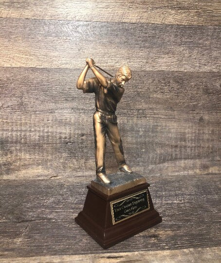 Set of 4 Classic Golf Trophies Tournament Trophy Golf Charity Event Hole In One Under Par Bragging Rights Best Score Guys Weekend Trip