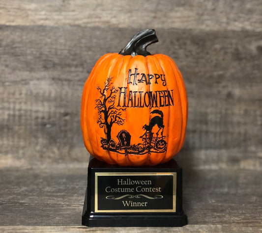 Halloween Trophy Trophies Best Costume Contest Pumpkin Carving Contest Scariest Costume Best Couple Jack O Lantern Halloween Decor