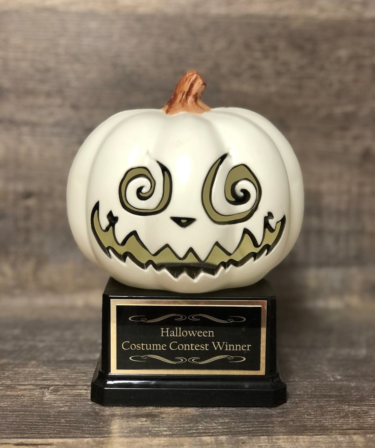 Halloween Pumpkin Trophy Carving Contest Jack O Lantern Trophy Scariest or Best Costume Contest Prize Pumpkin Decor Halloween Trophies