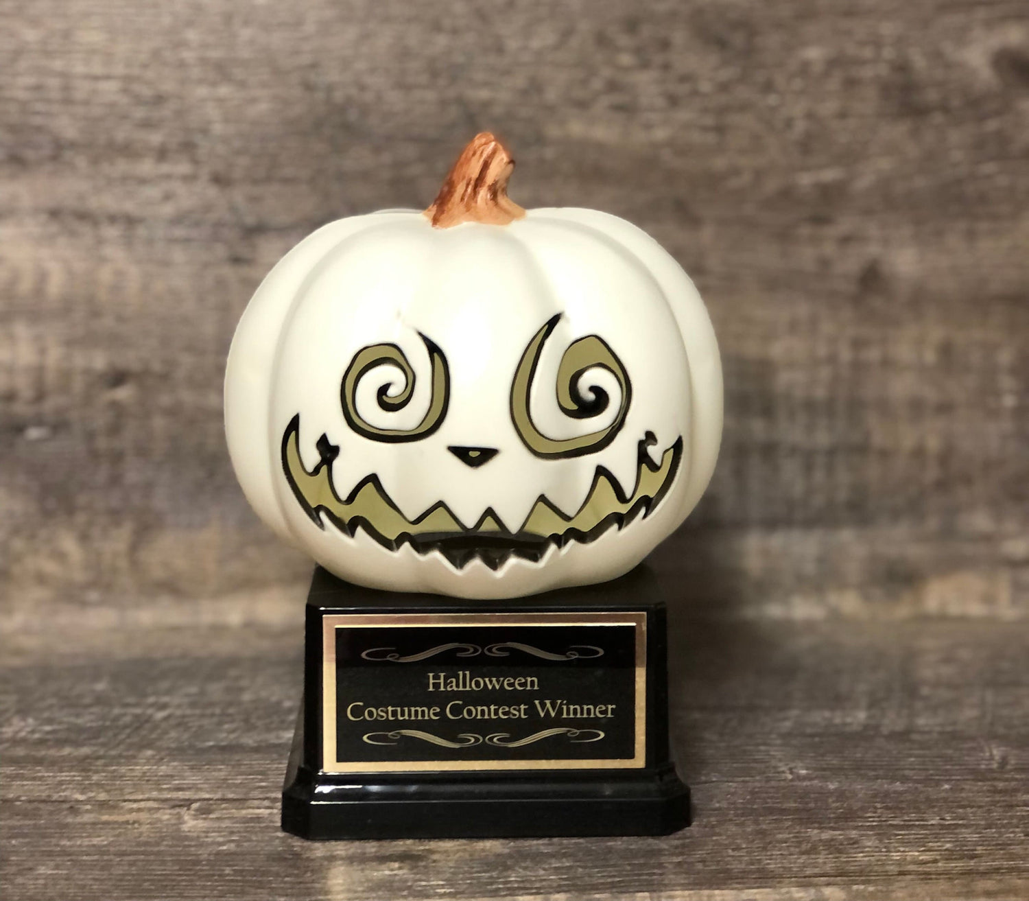 Halloween Pumpkin Trophy Carving Contest Jack O Lantern Trophy Scariest or Best Costume Contest Prize Pumpkin Decor Halloween Trophies