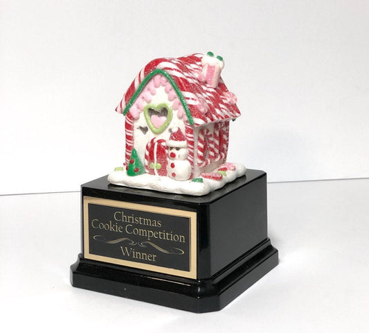 Gingerbread House Cookie Decorating Bake Off Trophy Ugly Sweater Trophy Pink House Snowman Christmas Cookie Gingerbread Man Christmas Decor