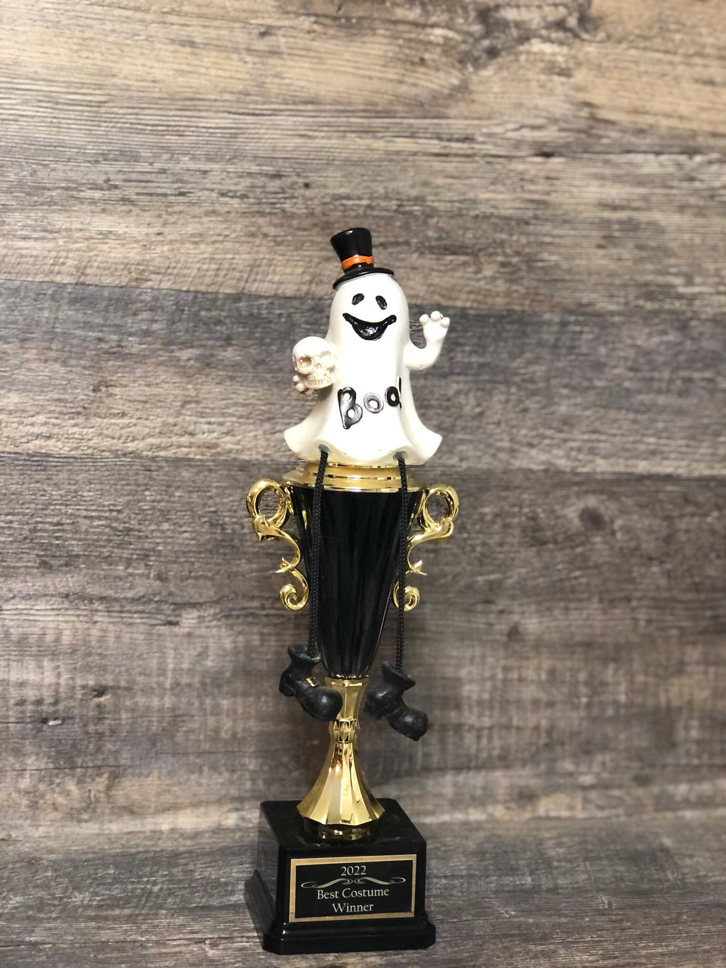 Halloween Trophy Pumpkin Carving Contest Winner Costume Contest Dangle Leg Ghost Halloween Decor Jack O Lantern Trunk Or Treat Pumpkin