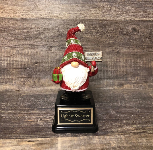Ugly Sweater Trophy Contest Ugliest Sweater Holiday Party Award Winner Holiday Christmas Trophy Decor Cookie Bake Off