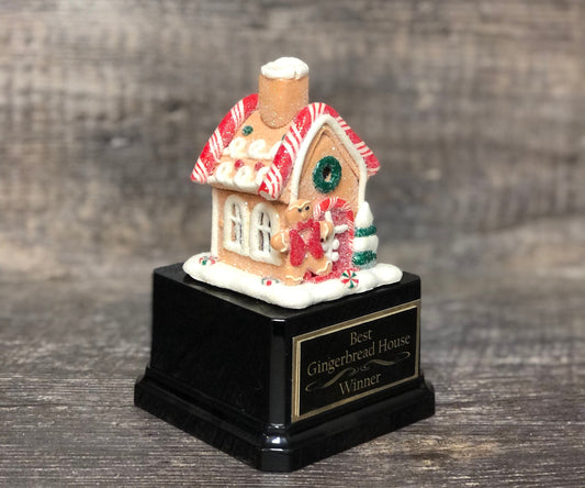 Gingerbread House Trophy Cookie Bake Off Competition Trophy Ugly Sweater Trophy Contest Award Winner Christmas Cookie Snowman Christmas