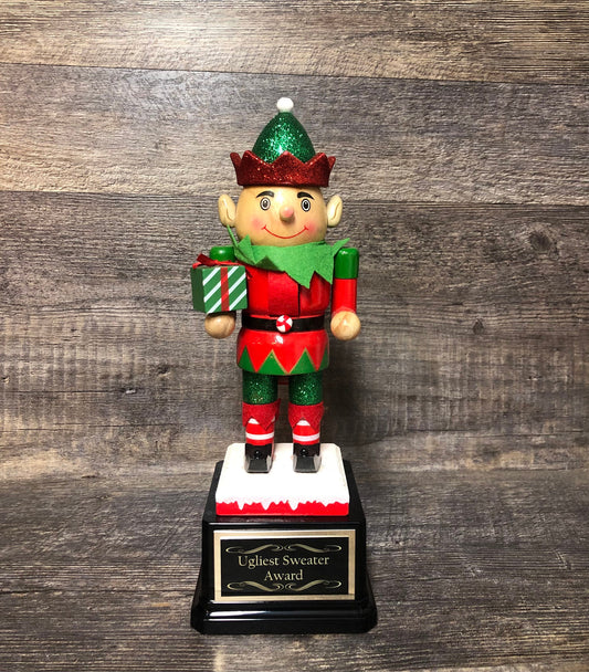 Ugliest Ugly Sweater Contest Christmas Trophy Door Decorating Trophy Winner NUTCRACKER Cookie Bake Off Holiday Christmas Decor