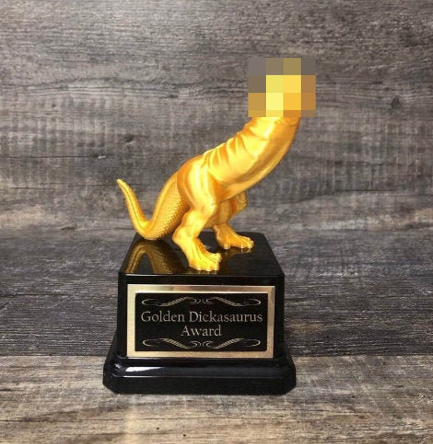 Golf Tournament Trophy Funny Trophy Golden Dickasaurus Golf Award LOSER Last Place Over Par Funny Penis Trophy Gag Gift Testicle Trophy