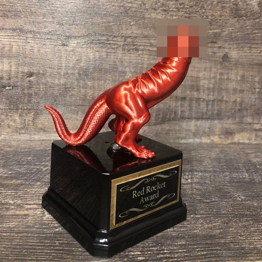 Fantasy Football Trophy Funny Trophy Aduly Humor Gag Gift Dickasaurus Red Rocket Award Sacko FFL LOSER Trophy FFL Last Place Penis