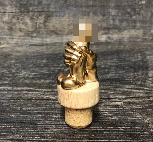 Wine Stopper Golden WANKER Funny Novelty Gift Bottle Wine Stopper Mature Gag Gift Wine Lover Birthday Gift Stocking Stuffers Secret Santa