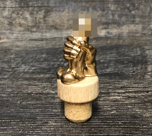 Inappropriate WANKER Wine Stopper Novelty Gift Penis Wine Stopper Gag Gift Adult Humor Cock & Balls Wine Lover Birthday Gift Bottle Cork