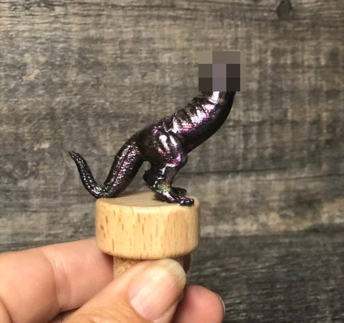 DICKASAURUS Funny Wine Stopper Color Shift  BURGUNDY Novelty Gift Bottle Cork Stopper Gag Gift Wine Lover Christmas Birthday Gift