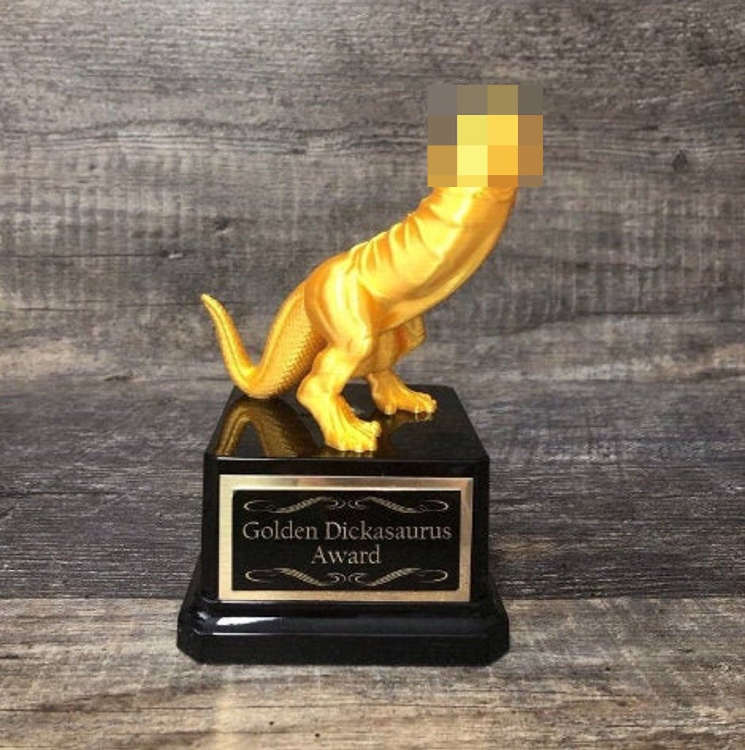 Funny Trophy For Loser Golden Dickasaurus Funny Mature Trophy Award Last Place Adult Humor Gag Gift Penis Trophy Birthday Gift You're A Dick