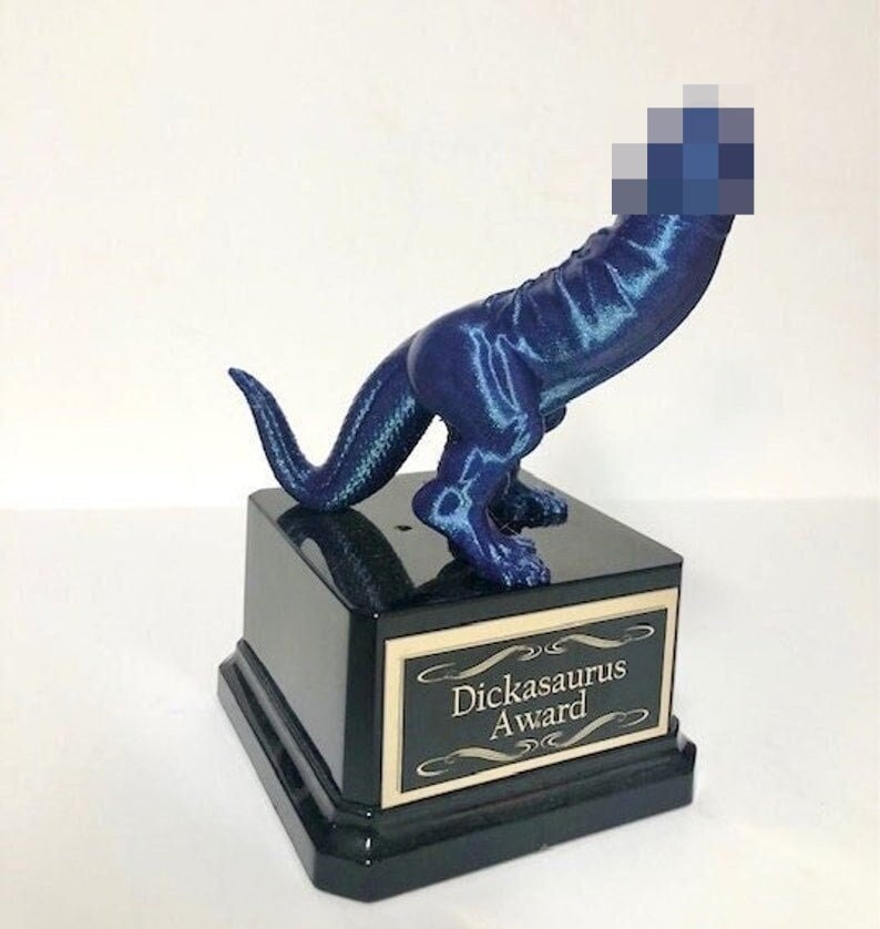 Golf Trophy COLOR SHIFT Dickasaurus Award Golf Tournament Loser Mature Funny Penis Trophy You're A Dick LOSER Last Place