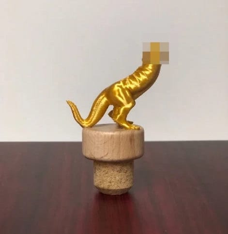 GOLDEN DICKASAURUS Funny Wine Stopper Novelty Gift Secret Santa Gag Gift Bottle Wine Cork Wine Stopper Wine Lover Birthday Gift