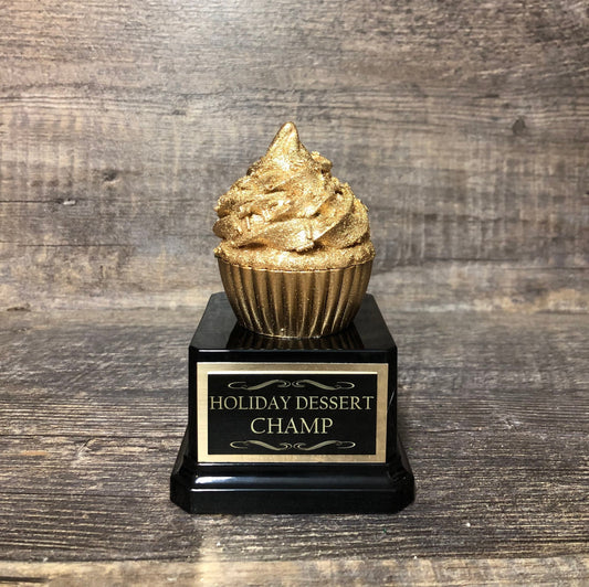 Golden Cupcake Trophy Bake Off Trophy Baking Competition Trophy Birthday Gag Gift Cupcake Dessert Trophy Funny Trophy Adult Humor