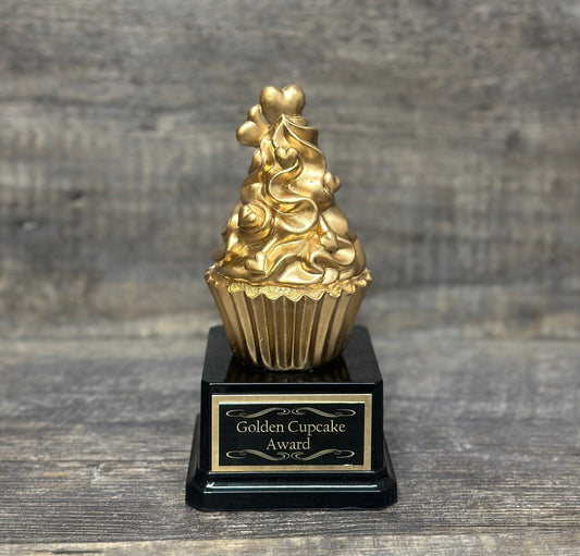 Golden Cupcake Trophy Bake Off Trophy Baking Competition Trophy Birthday Gag Gift Cupcake Dessert Trophy Funny Trophy Adult Humor