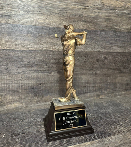 Large Golf Trophy Classic Golf Tournament Trophy Charity Event Trophy Hole In One Under Par Bragging Rights Best Score Guys Weekend Trip