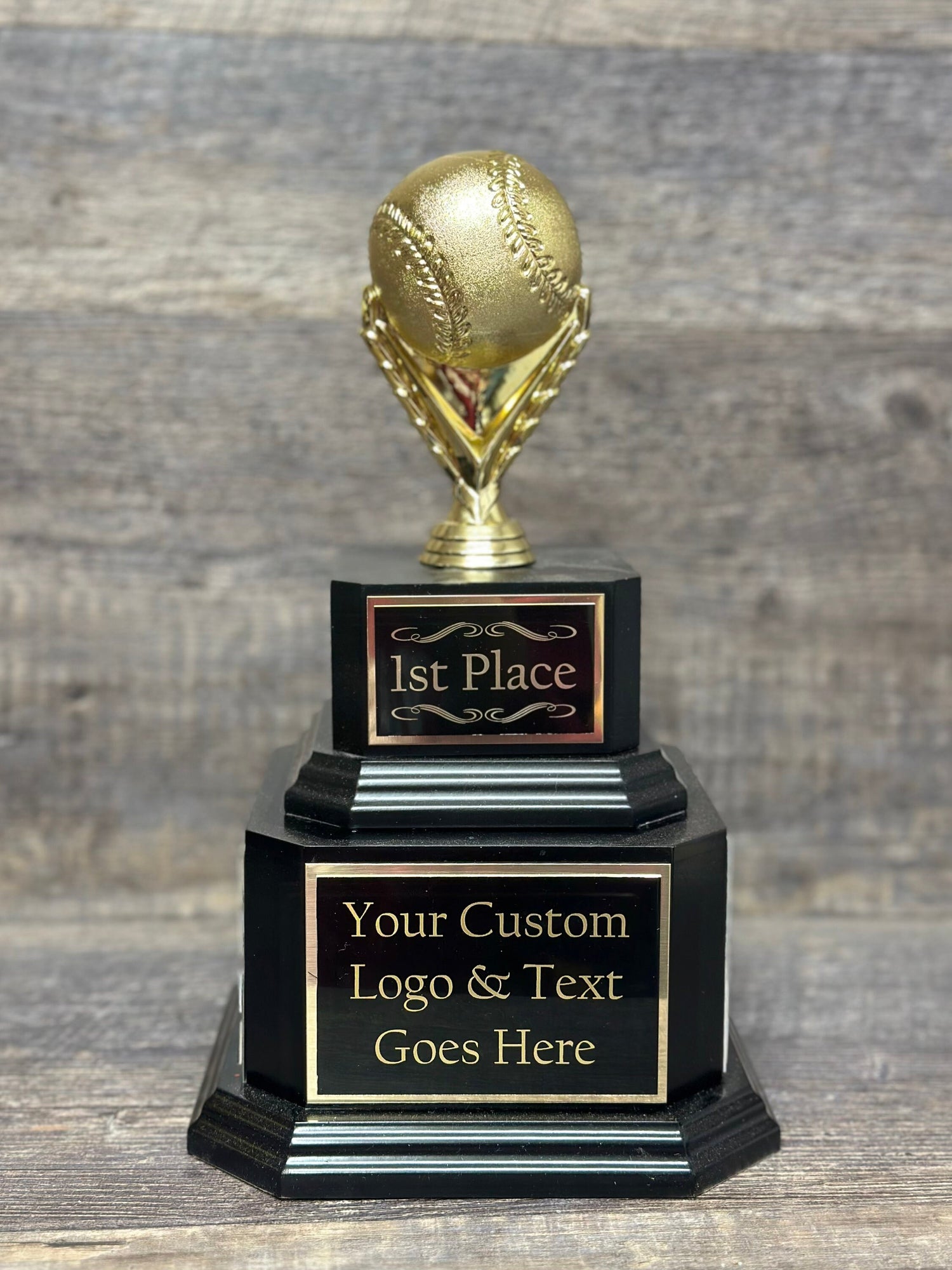 Baseball Trophy Fantasy Baseball Perpetual Trophy Gold Baseball Award FBB Baseball League Champion Championship Team Award Personalized