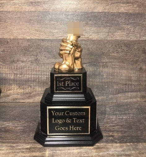 Fantasy Football Trophy WANKER Award LOSER Trophy Fantasy Football Loser Trophy Funny Award Perpetual Trophy Last Place Golden Penis Award