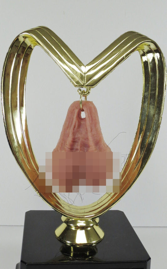 Soccer Trophy You Suck HAIRY Balls Fantasy Football Loser Last Place Trophy You've Got Balls Funny Trophy Adult Humor Gag Gift Testicle