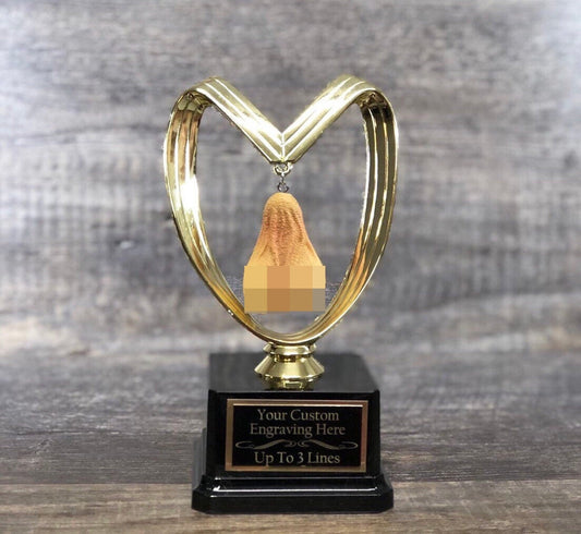 Soccer Trophy Loser Testicle Trophy You Suck Balls Last Place FFL Sacko Trophy You've Got Balls Funny Trophy Adult Humor Gag Gift Testicle