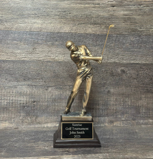 Large Golf Trophy Classic Golf Tournament Trophy Charity Event Trophy Hole In One Under Par Bragging Rights Best Score Guys Weekend Trip