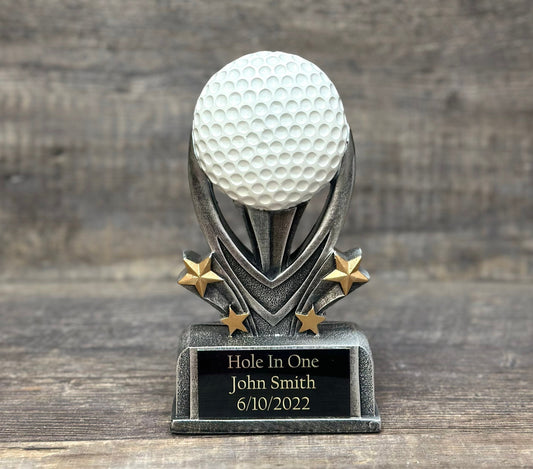 Golf Trophy Hole In One Trophy Tournament Trophy Classic Golf Charity Event Trophy Recognition Trophy Bragging Right Best Score Guys Weekend