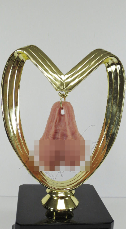 Funny Trophy HAIRY Balls Trophy Wanna Hang Valentine's Day Gag Gift Wife Husband Boyfriend Girlfriend Adult Humor Penis Testicle Trophy Nuts