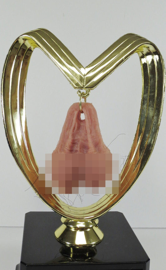 Fantasy Football Trophy Sacko You Suck HAIRY Balls Loser Trophy Last Place FFL You've Got Balls Funny Trophy Adult Humor Gag Gift Testicle