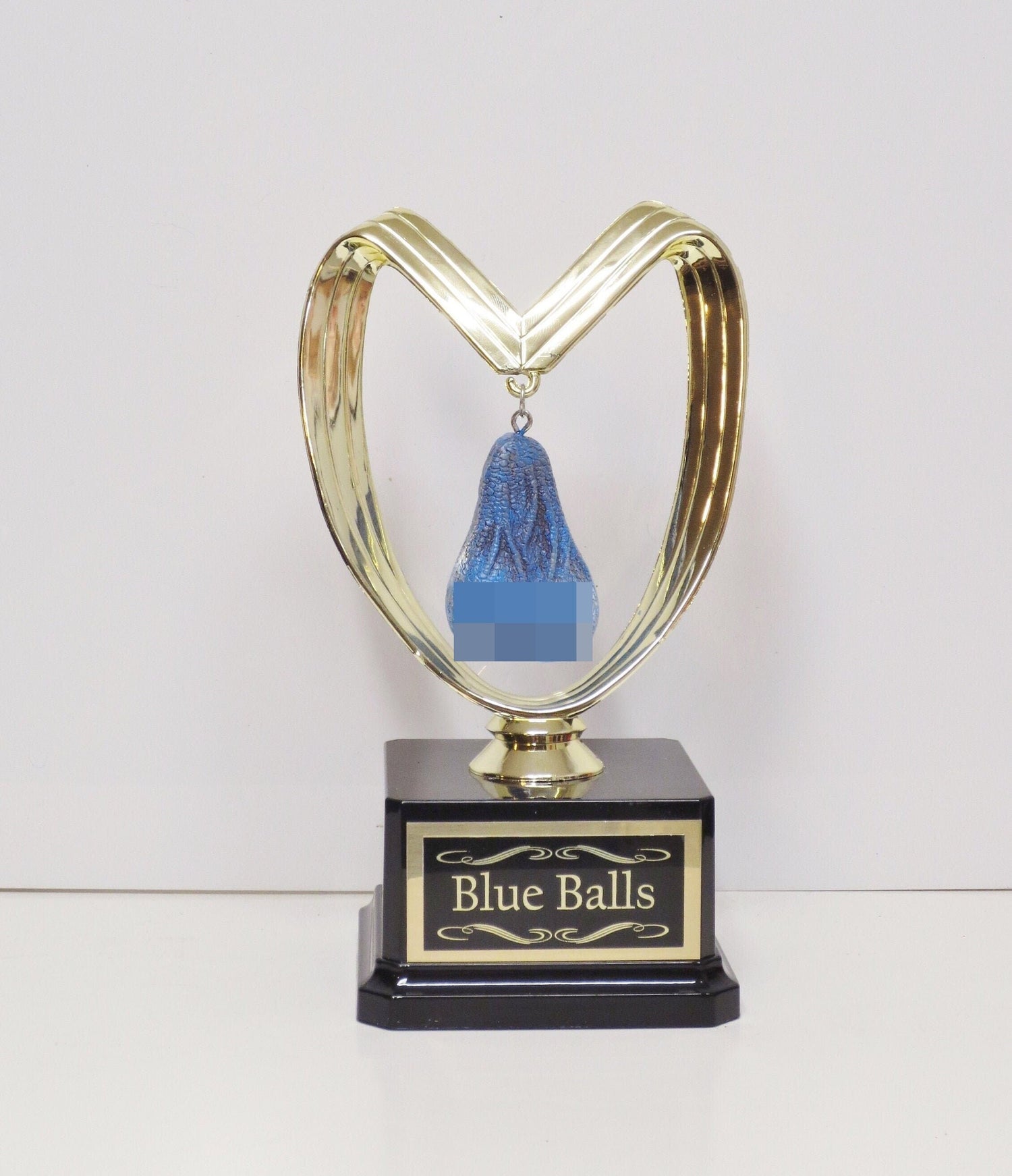 Blue Balls Funny Trophy FFL Trophy You Suck Balls Last Place Loser Grow A Pair Adult Humor Gag Gift Testicle Fantasy Football Sacko