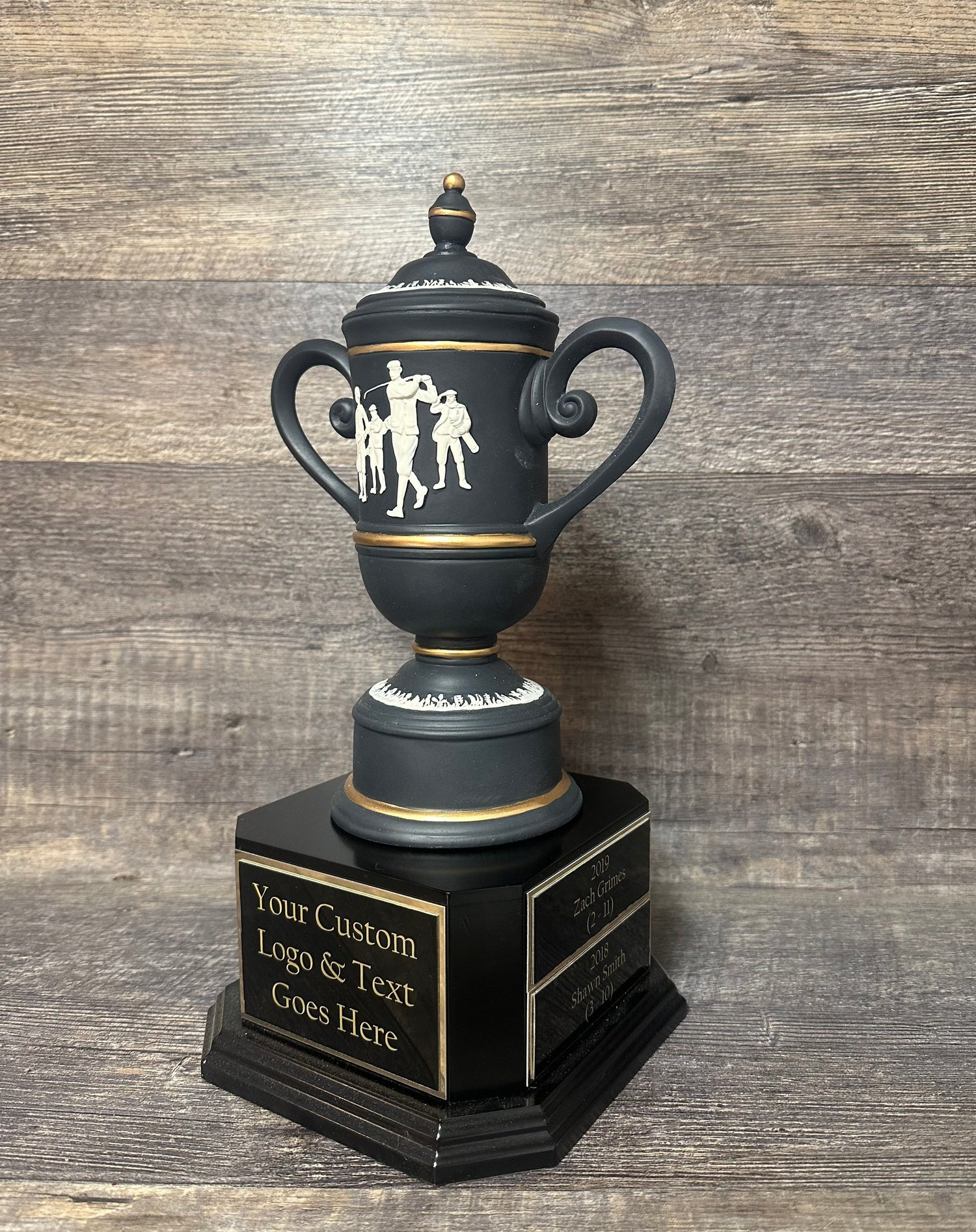 Classic Golf Trophy Cameo Cup Tournament Trophy Golf Charity Event Trophy Hole In One Under Par Bragging Rights Best Score Guys Weekend Trip
