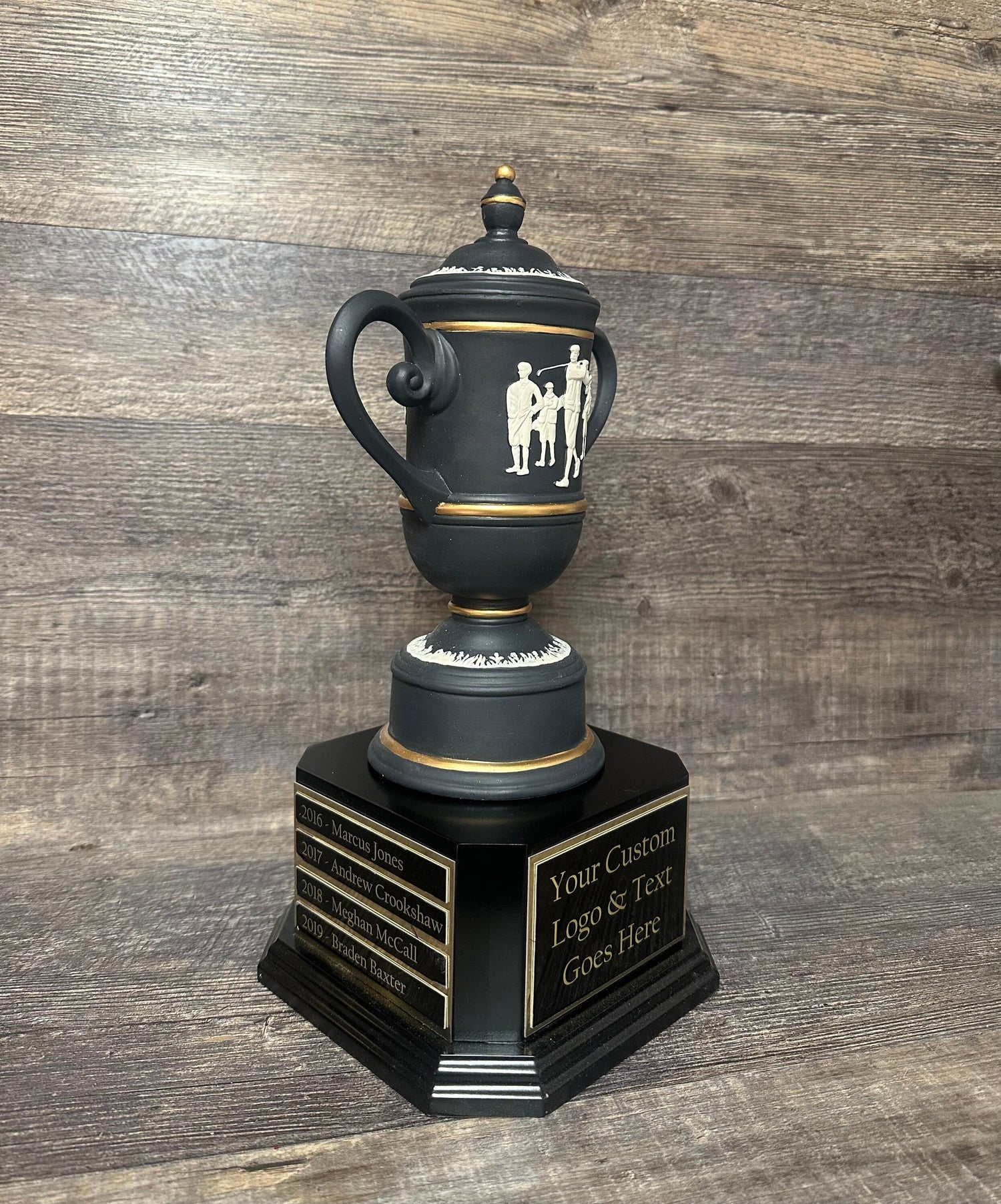 Classic Golf Trophy Cameo Cup Tournament Trophy Golf Charity Event Trophy Hole In One Under Par Bragging Rights Best Score Guys Weekend Trip