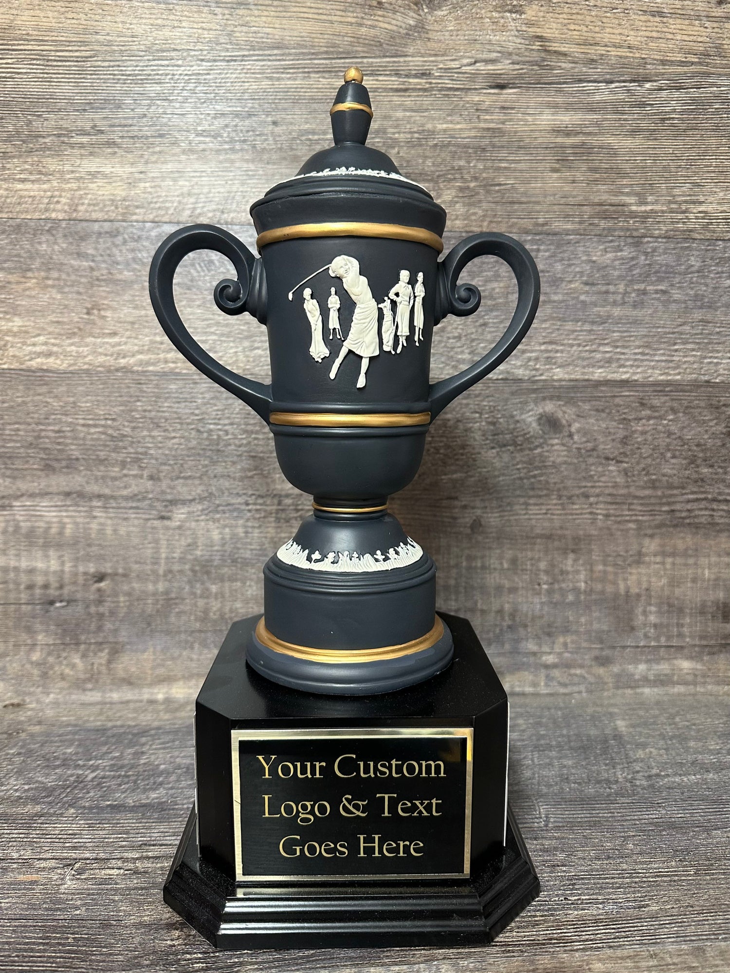 Woman's Classic Golf Trophy Cameo Cup Tournament Trophy Golf Charity Event Trophy Hole In One Under Par Bragging Rights Best Score