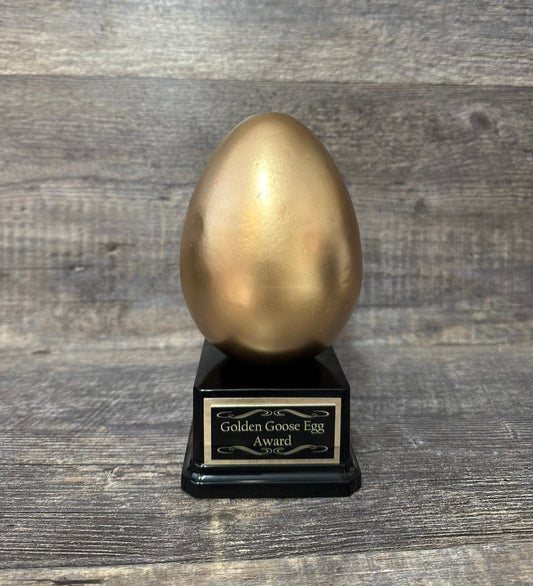 Funny Trophy Golden Goose Egg Loser Trophy Gag Gift Adult Humor Friend Birthday Gift
