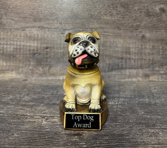 Dog Trophy Bobblehead Top Dog Award Achievement Award Victory Trophy Years Of Service Military Thank You Gift Appreciation Award Top Sales