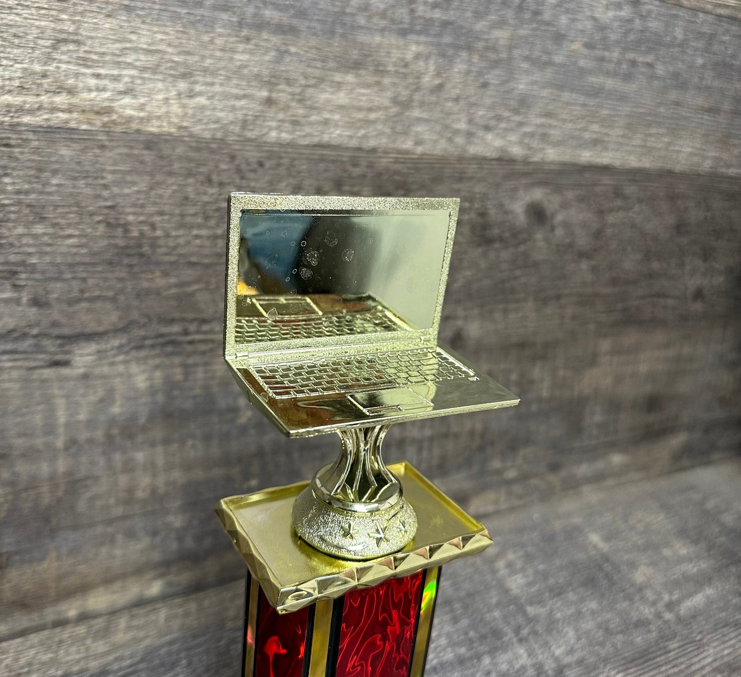 Funny Trophy Laptop Computer Best Gamer or IT Tech Award Computer Trophy Gag Gift Personalized Trophy Dad Gift Father's Day Gift