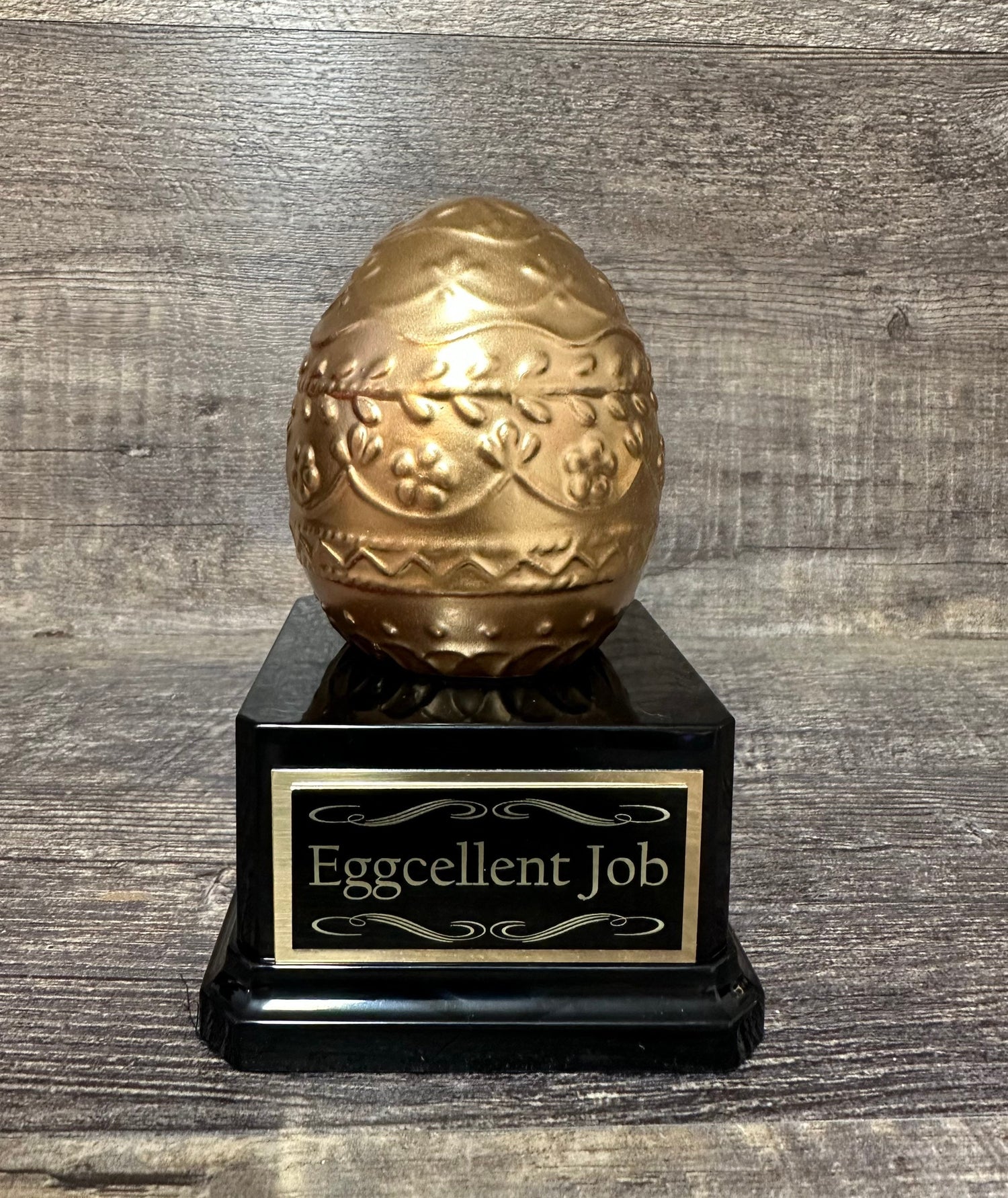 EGGCELLENT Job Award Corporate Award Golden Egg Gag Gift Achievement Award Employee Of The Month Top Sales Trophy #1 Salesman Appreciation