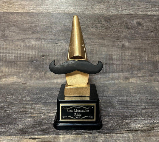 Funny Trophy Best Mustache Ride Trophy Best Picker Trophy Nose & Mustache Trophy Award Funny Trophy FFl Sacko Adult Humor Gag Gift