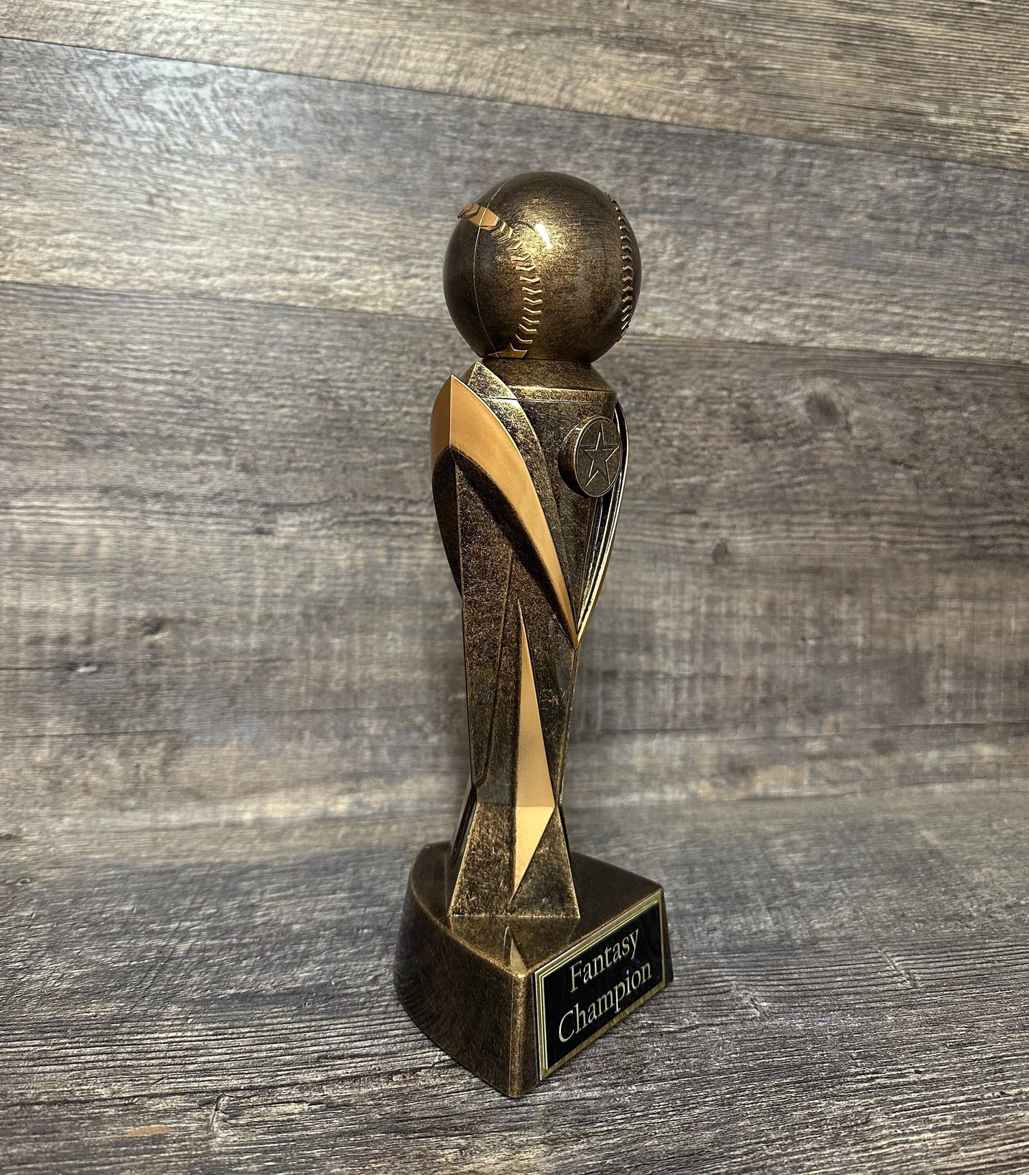 Baseball Trophy Fantasy Baseball 10.75" Award Baseball FBB Baseball League Bracket Champion Championship Team Award Personalized