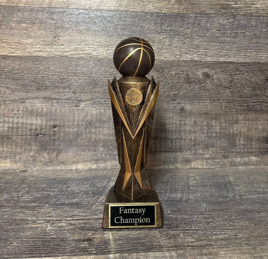 Basketball Trophy Award Basketball Madness 10.75" Trophy FBL FBBL Fantasy Basketball League Bracket Champion Participation Award