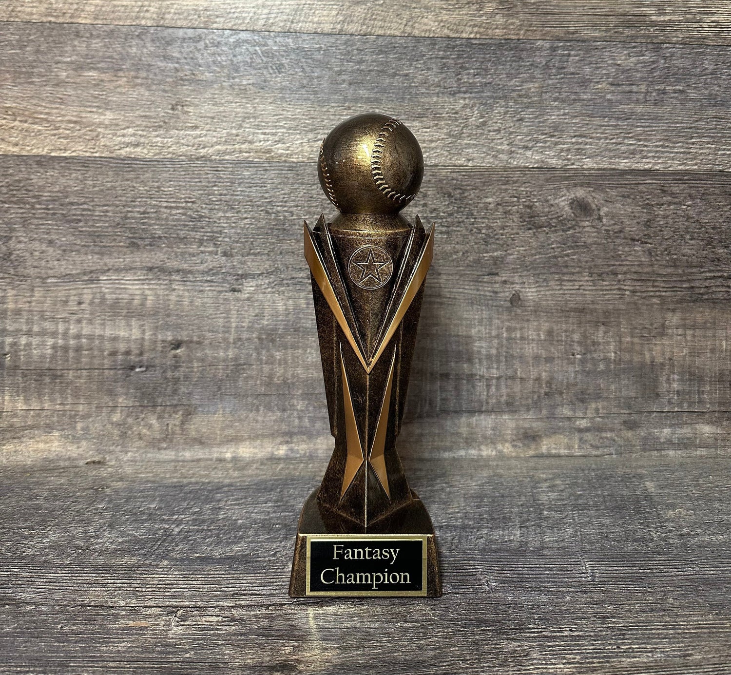 Baseball Trophy Fantasy Baseball 10.75" Award Baseball FBB Baseball League Bracket Champion Championship Team Award Personalized