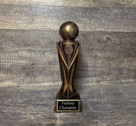 Baseball Trophy Fantasy Baseball 10.75" Award Baseball FBB Baseball League Bracket Champion Championship Team Award Personalized