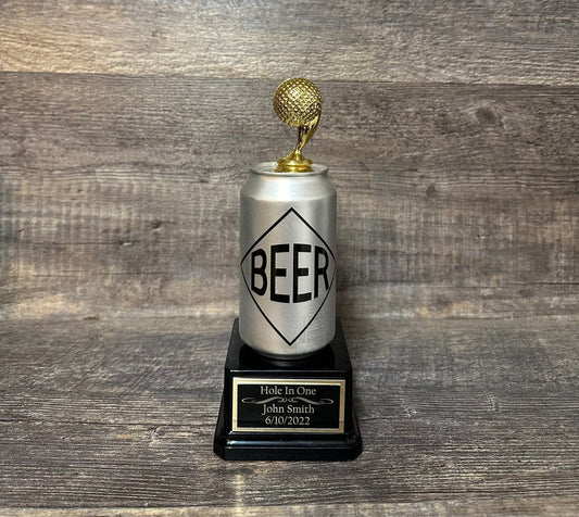 Funny Golf Trophy Beer & Bullshit Beer Trophy No Bull BS Bullshit Award Beer Challenge Full of Bull Gag Gift Beer Drinker Hole In One ward