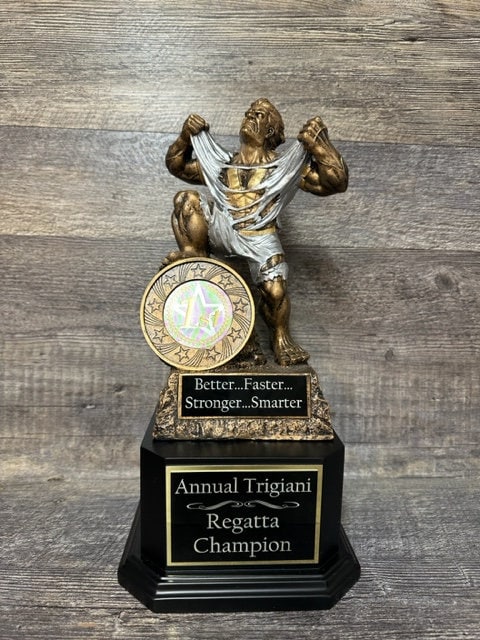 XL Fantasy Football Trophy FFL Beast Trophy 6 or 12  Perpetual Trophy League Winner Fantasy Football League Championship Award Trophy